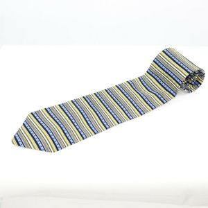George Machado Gold Blue Mens Necktie Purple 100%